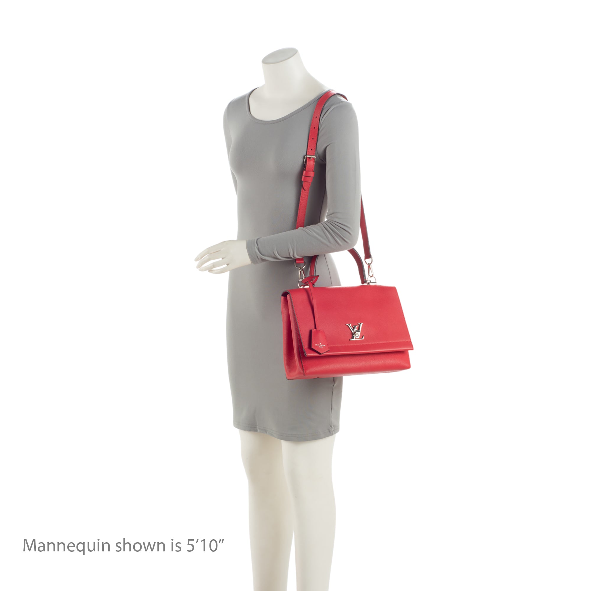 Louis Vuitton Calfskin Lockme II Satchel (SHF-0LzCcY)