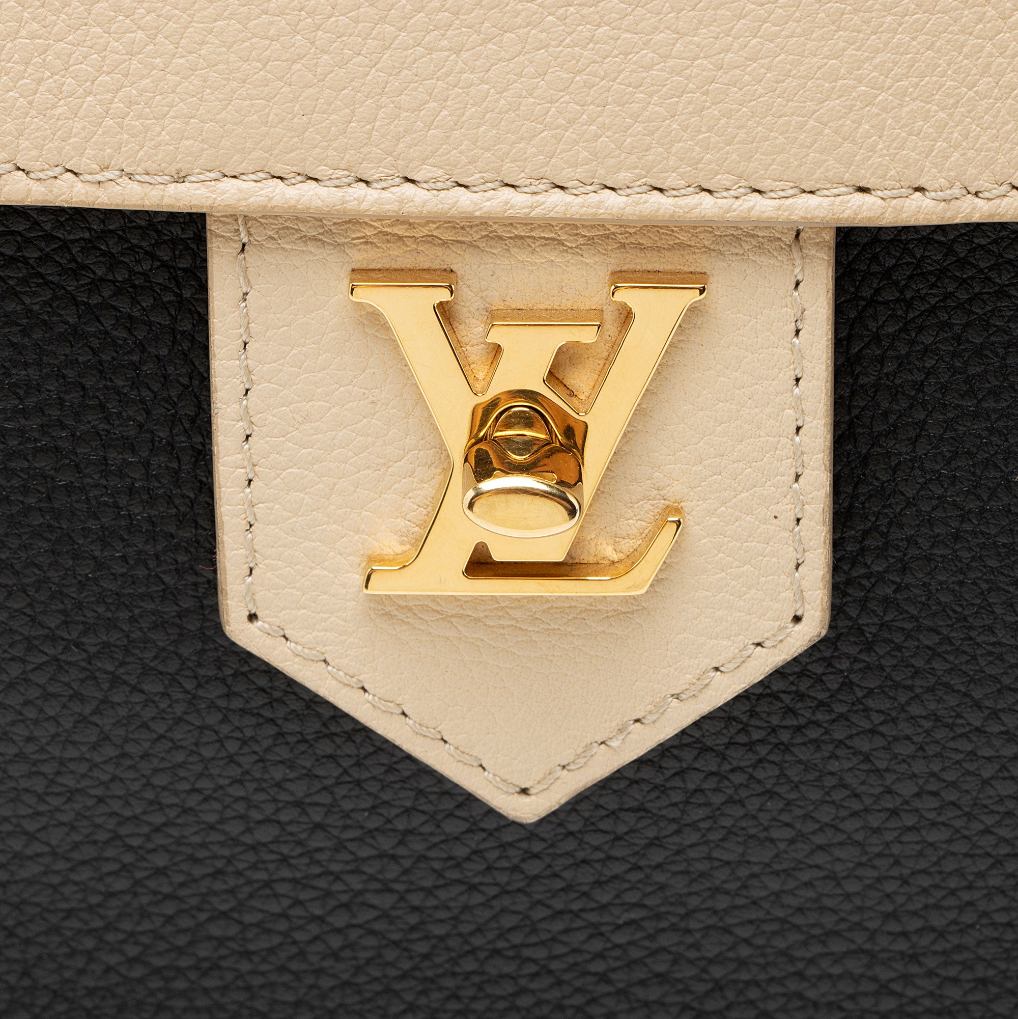 Louis Vuitton Calfskin Lockme MM Satchel