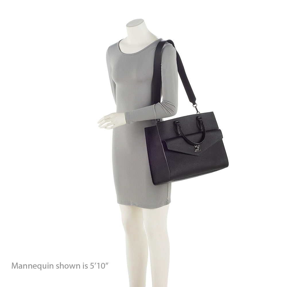 Louis Vuitton Calfskin Lockme MM Tote