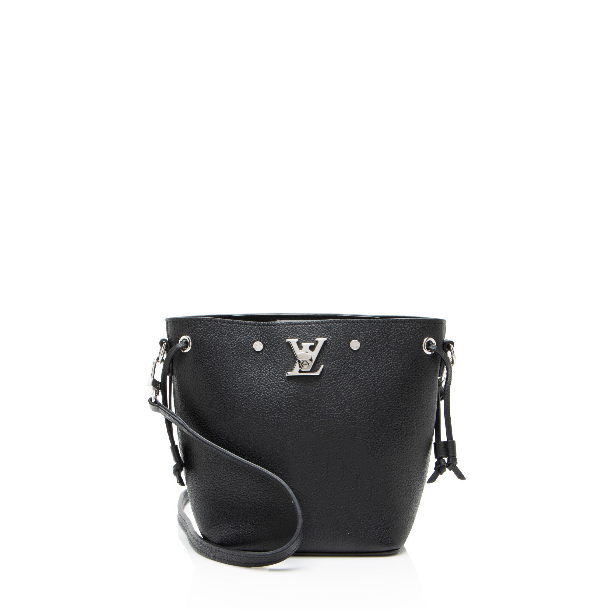 Louis Vuitton Calfskin Nano Lockme Bucket Bag