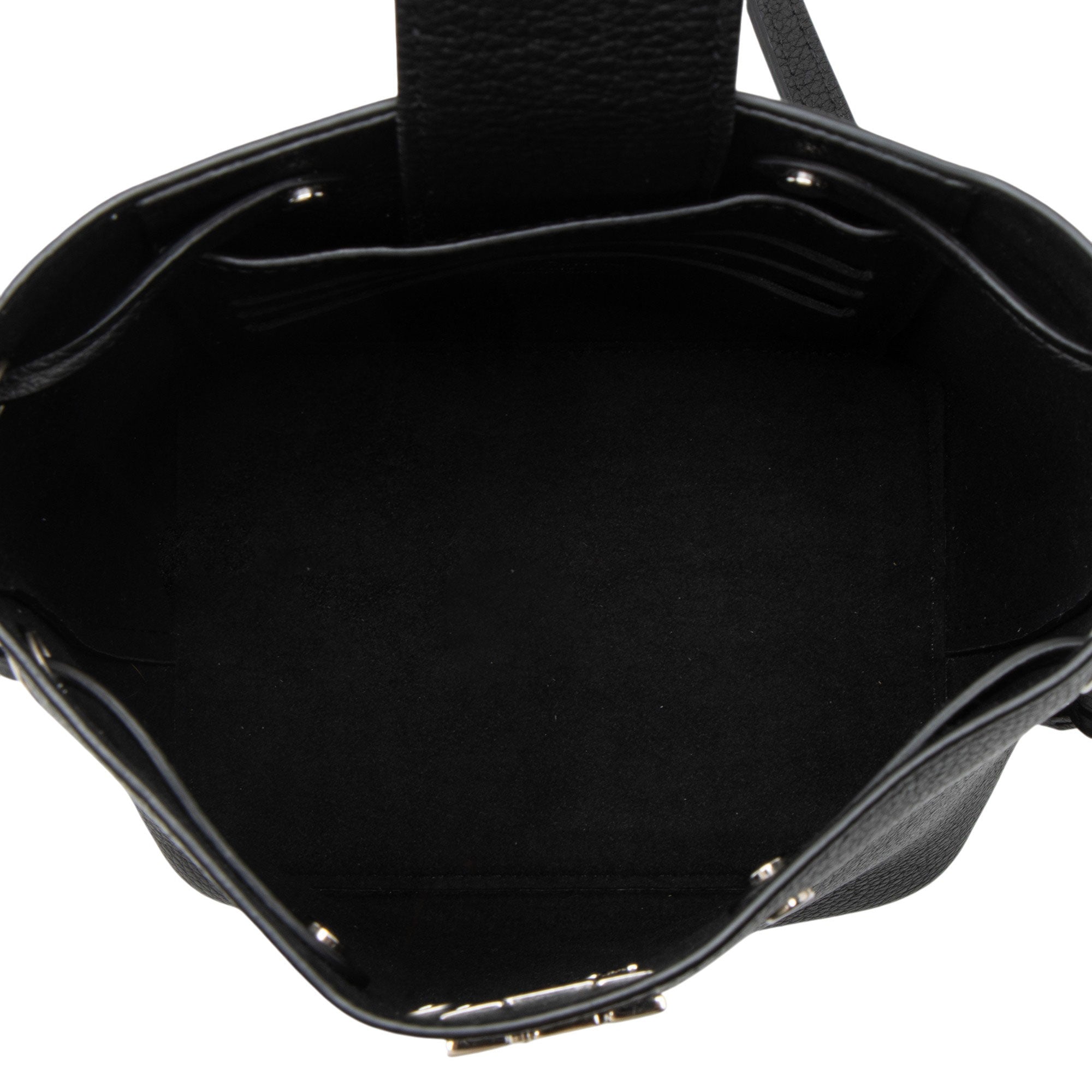 Louis Vuitton Calfskin Nano Lockme Bucket Bag