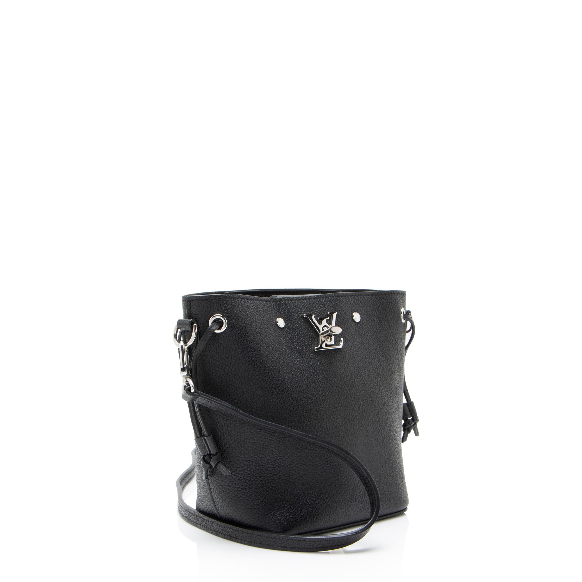 Louis Vuitton Calfskin Nano Lockme Bucket Bag