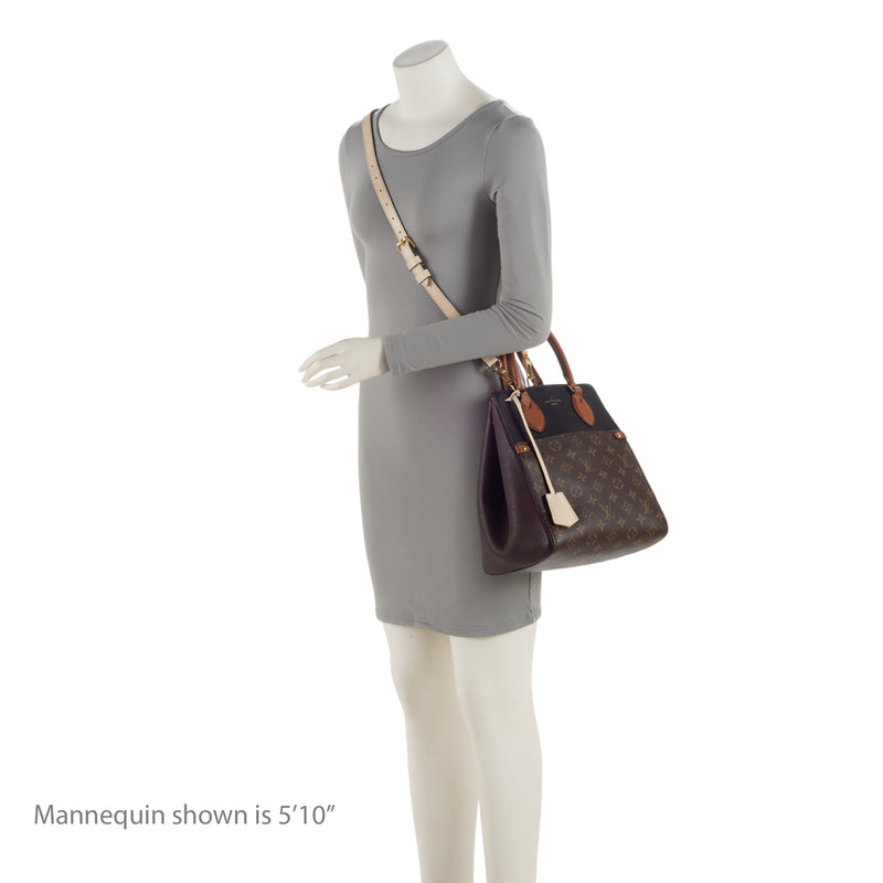 Louis Vuitton Calfskin Monogram Canvas Fold Tote MM SHF rBGn0I LuxeDH