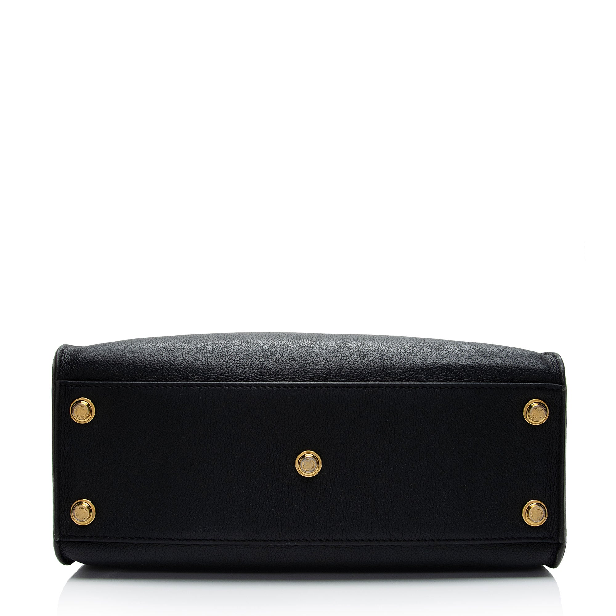 Louis Vuitton Calfskin Monogram Canvas On My Side MM Tote (SHF-RiHqE0)