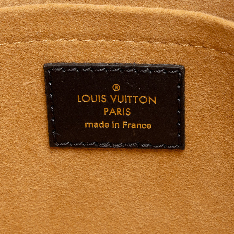 Louis Vuitton Calfskin Monogram Canvas On My Side MM Tote (SHF-bmZRwZ)