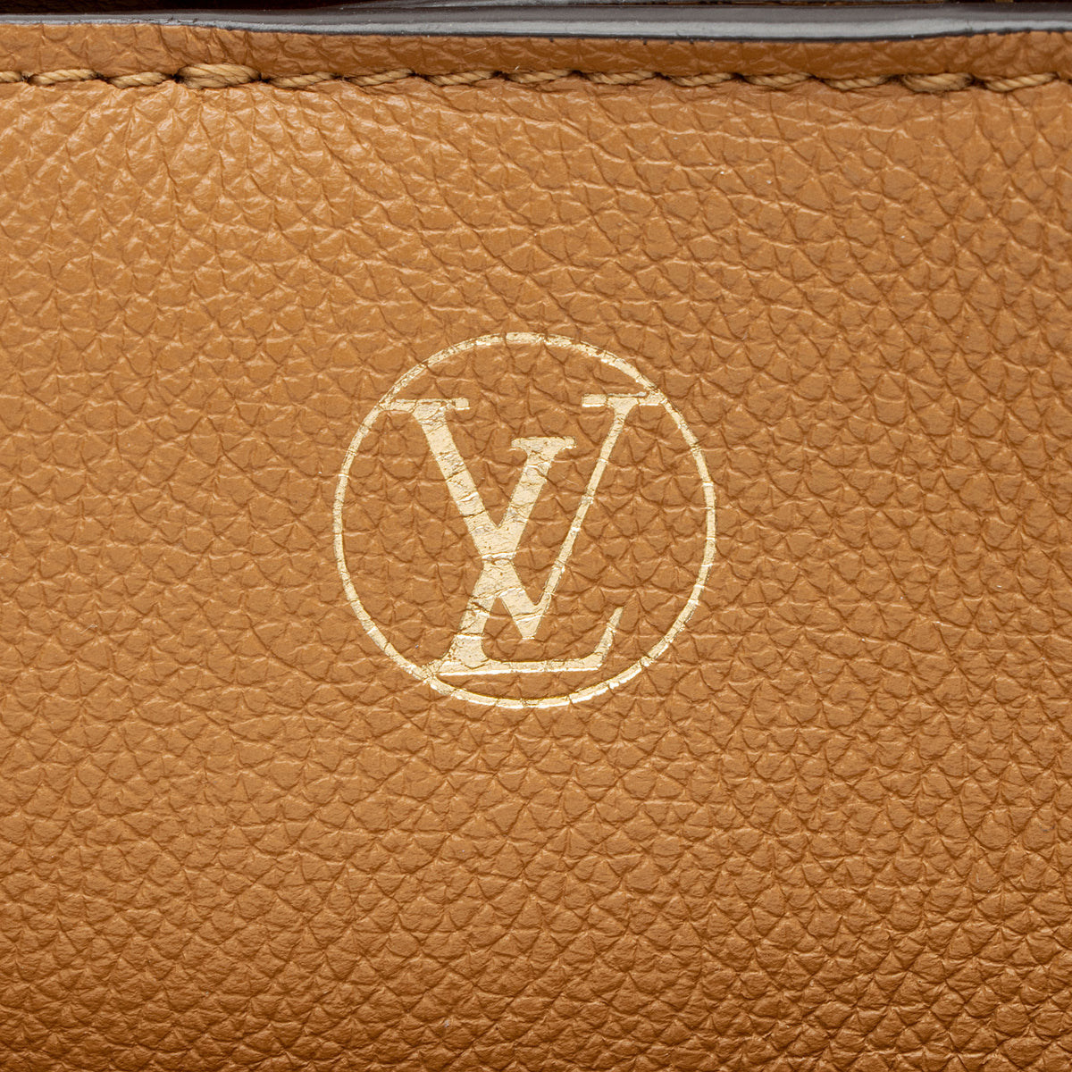 Louis Vuitton Calfskin Monogram Canvas On My Side MM Tote
