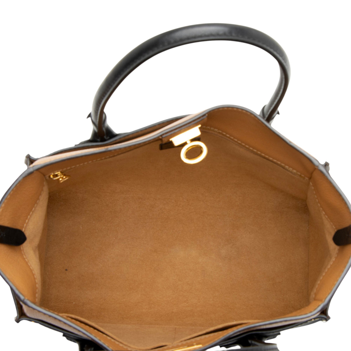Louis Vuitton Calfskin Monogram Canvas On My Side MM Tote