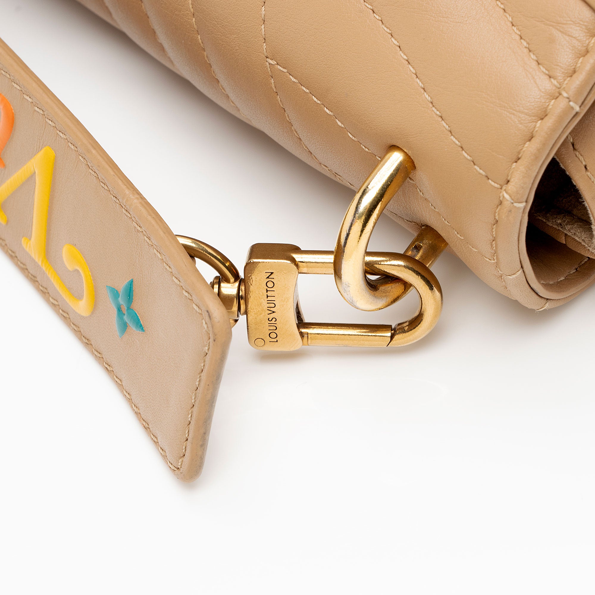 Louis Vuitton Calfskin New Wave Chain MM Shoulder Bag  - FINAL SALE (SHF-BC4Bgk)