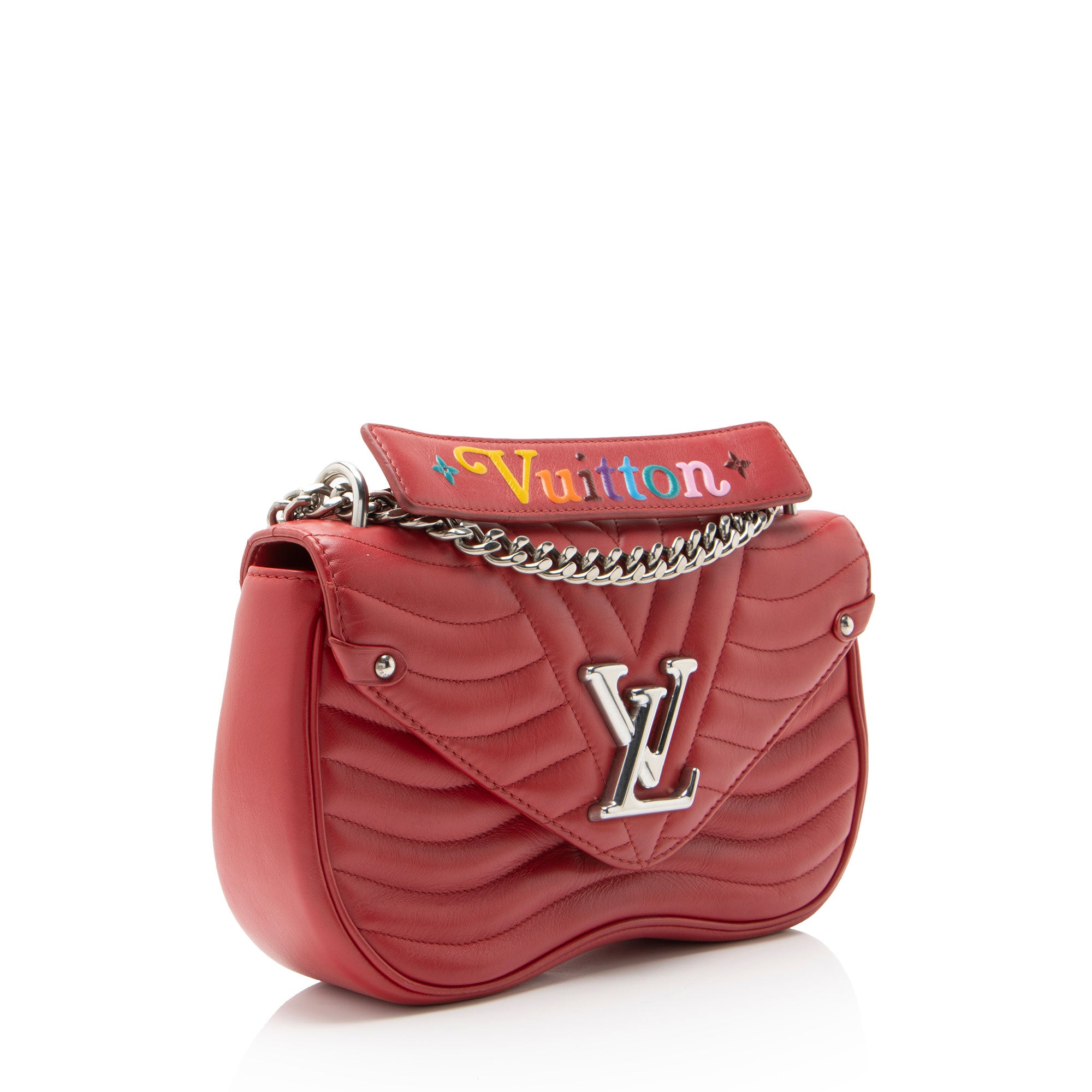 Louis Vuitton Calfskin New Wave Chain MM Shoulder Bag