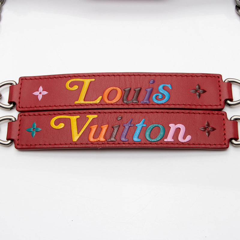 Louis Vuitton Calfskin New Wave Chain Tote (SHF-FEtc9L)