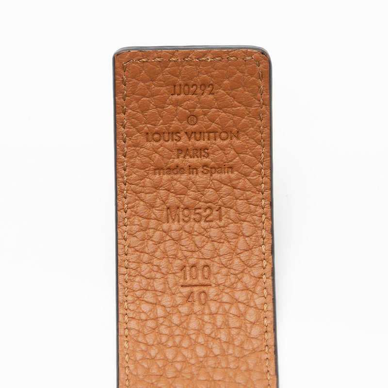 LV Initiales 40 mm Reversible Monogram/Leather Belt Size 100/40