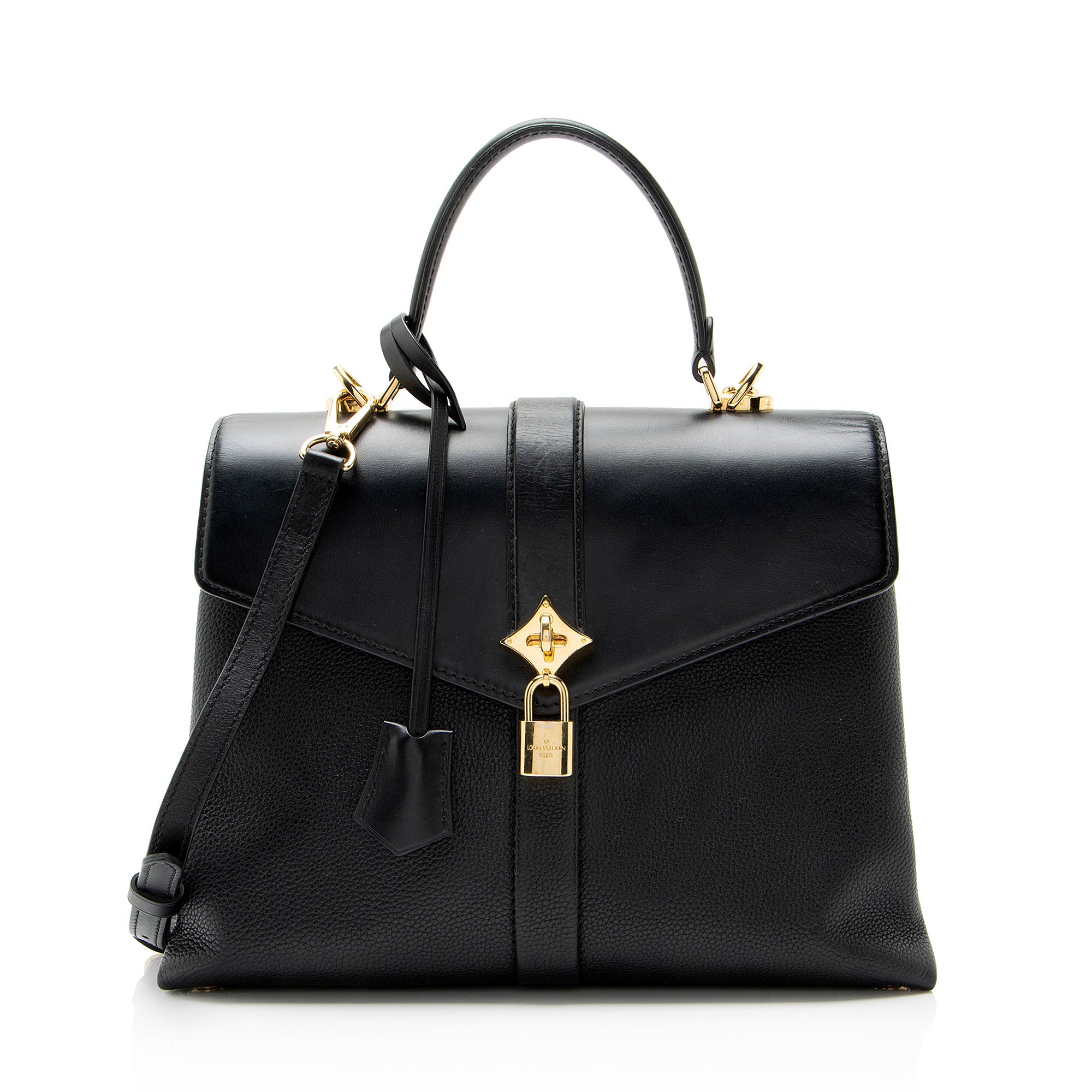 Louis Vuitton Calfskin Rose Des Vents MM Top Handle