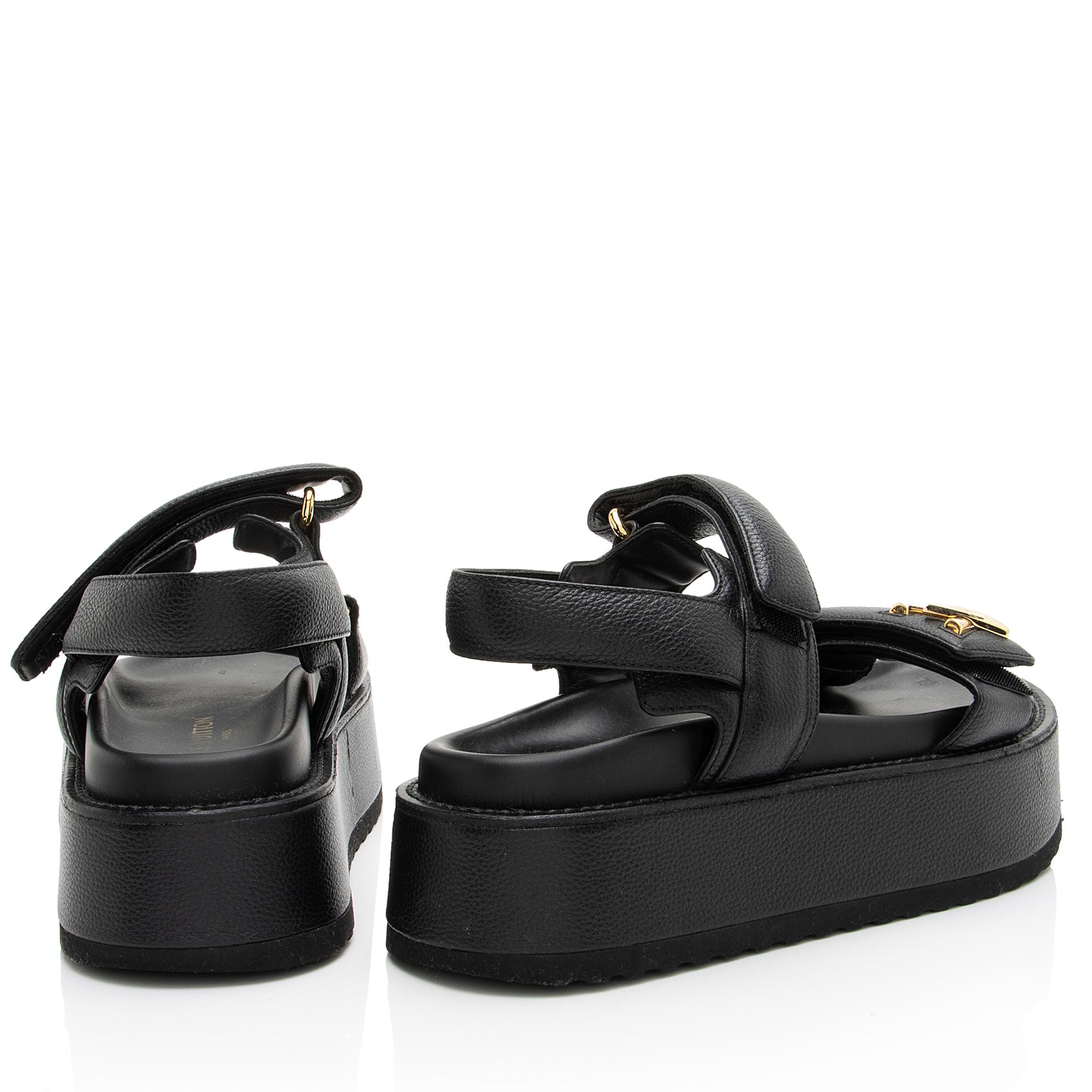 Louis Vuitton Calfskin Sunset Comfort Sandals - Size 6.5 / 36.5