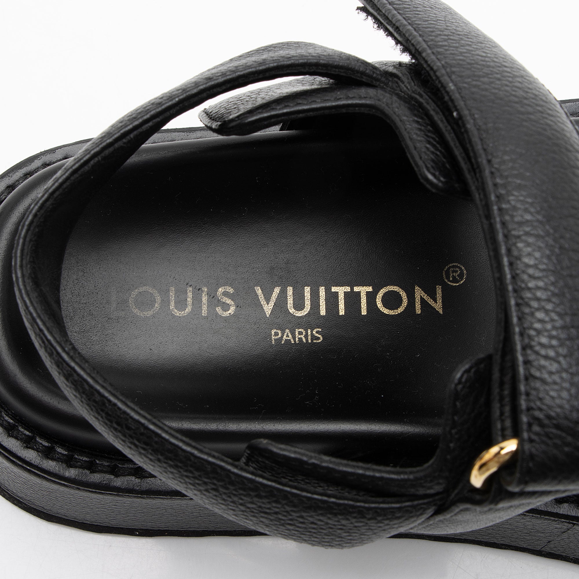 Louis Vuitton Calfskin Sunset Comfort Sandals - Size 6.5 / 36.5