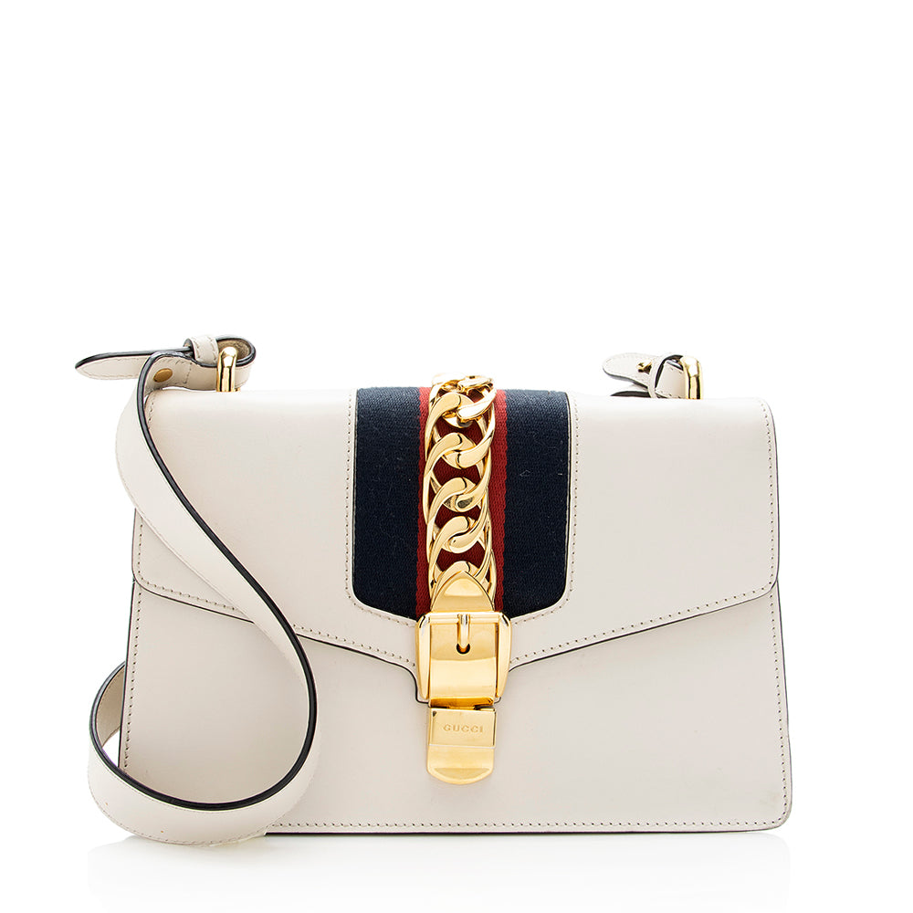 Gucci Leather Sylvie Small Shoulder Bag (SHF-18518) – LuxeDH