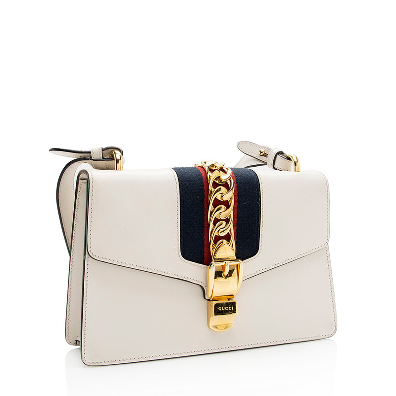 Gucci Leather Sylvie Small Shoulder Bag (SHF-18518)