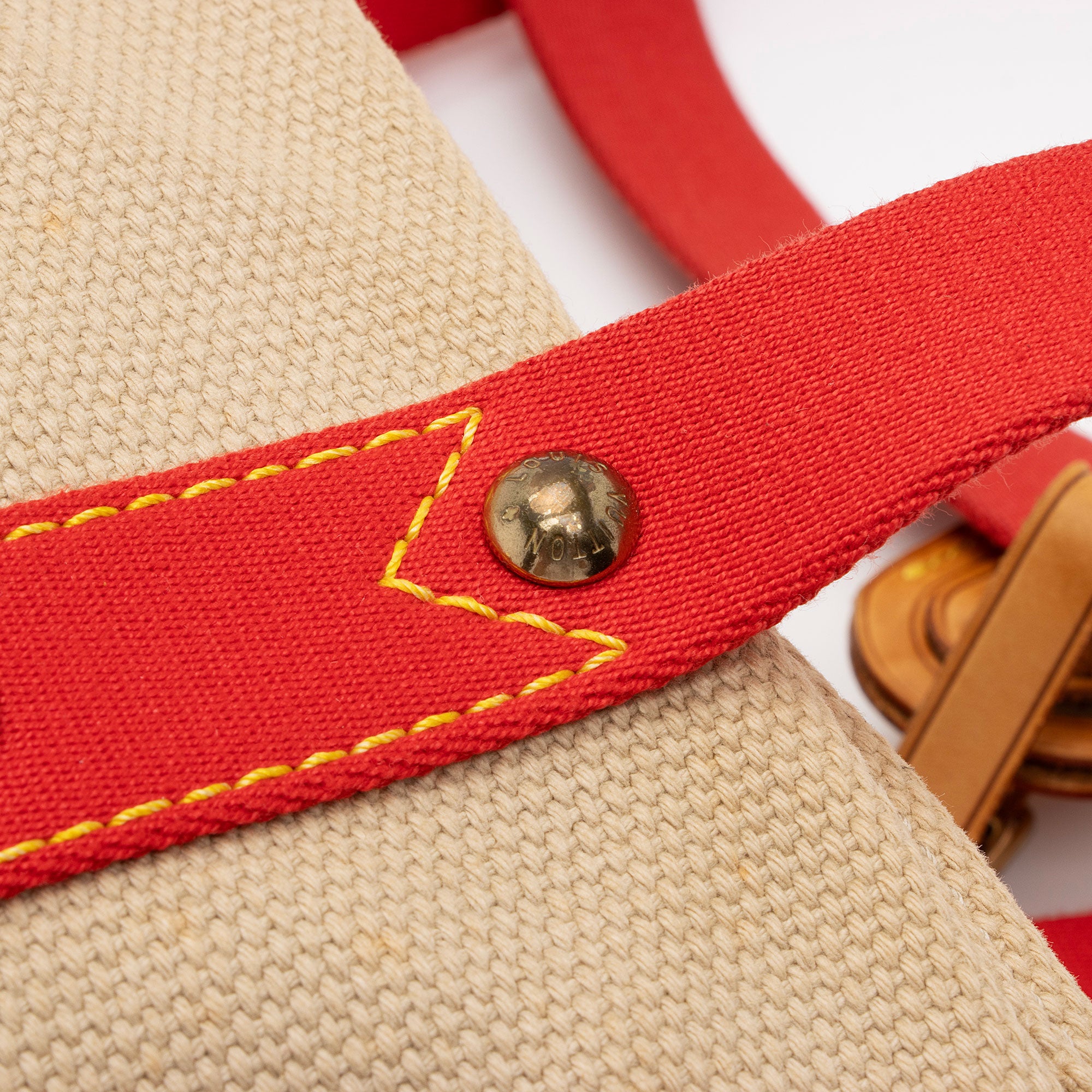 Louis Vuitton Canvas Antigua Cabas MM Tote (SHF-zkEfXc)