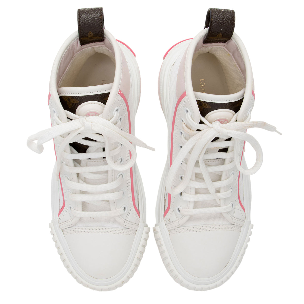Louis Vuitton Fuselage High Sneakers White SZ 5 LV / US 7 Louis Vuitton Trainer Sneaker – White Transparent Monogram  main image 4