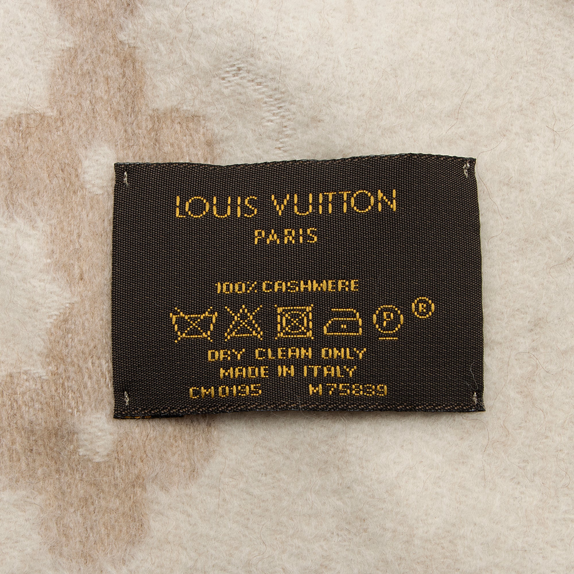 Louis Vuitton Cashmere Flowers River Fringe Scarf
