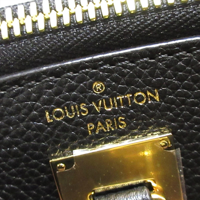 Louis Vuitton Noir Calfskin City Steamer Luggage Tag
