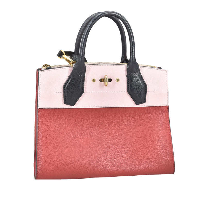 Louis Vuitton City Steamer Handbag Leather PM