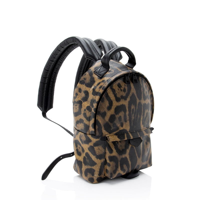 Louis Vuitton Coated Canvas Wild Animal Print Palm Springs PM Backpack (SHF-CwqgZ2)