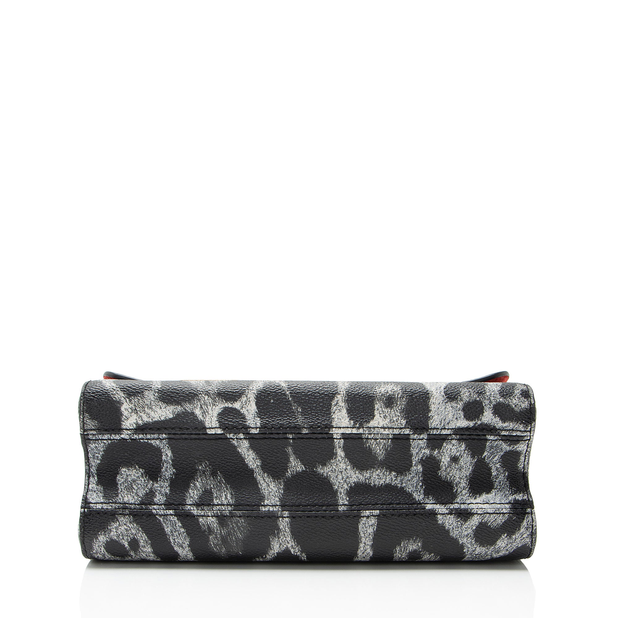 Louis Vuitton Coated Canvas Wild Animal Print Twist MM Shoulder Bag