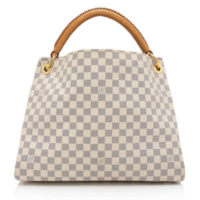 Louis Vuitton Damier Azur Artsy MM Shoulder Bag (SHF-2DoCfw)