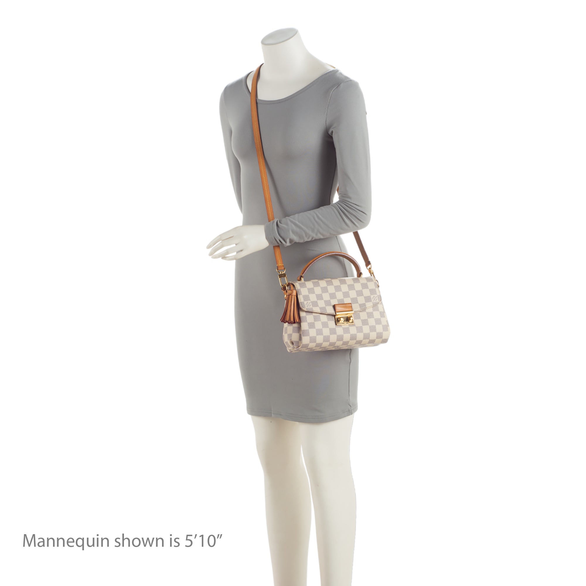 Louis Vuitton Damier Azur Croisette Shoulder Bag (SHF-8mbXF1)