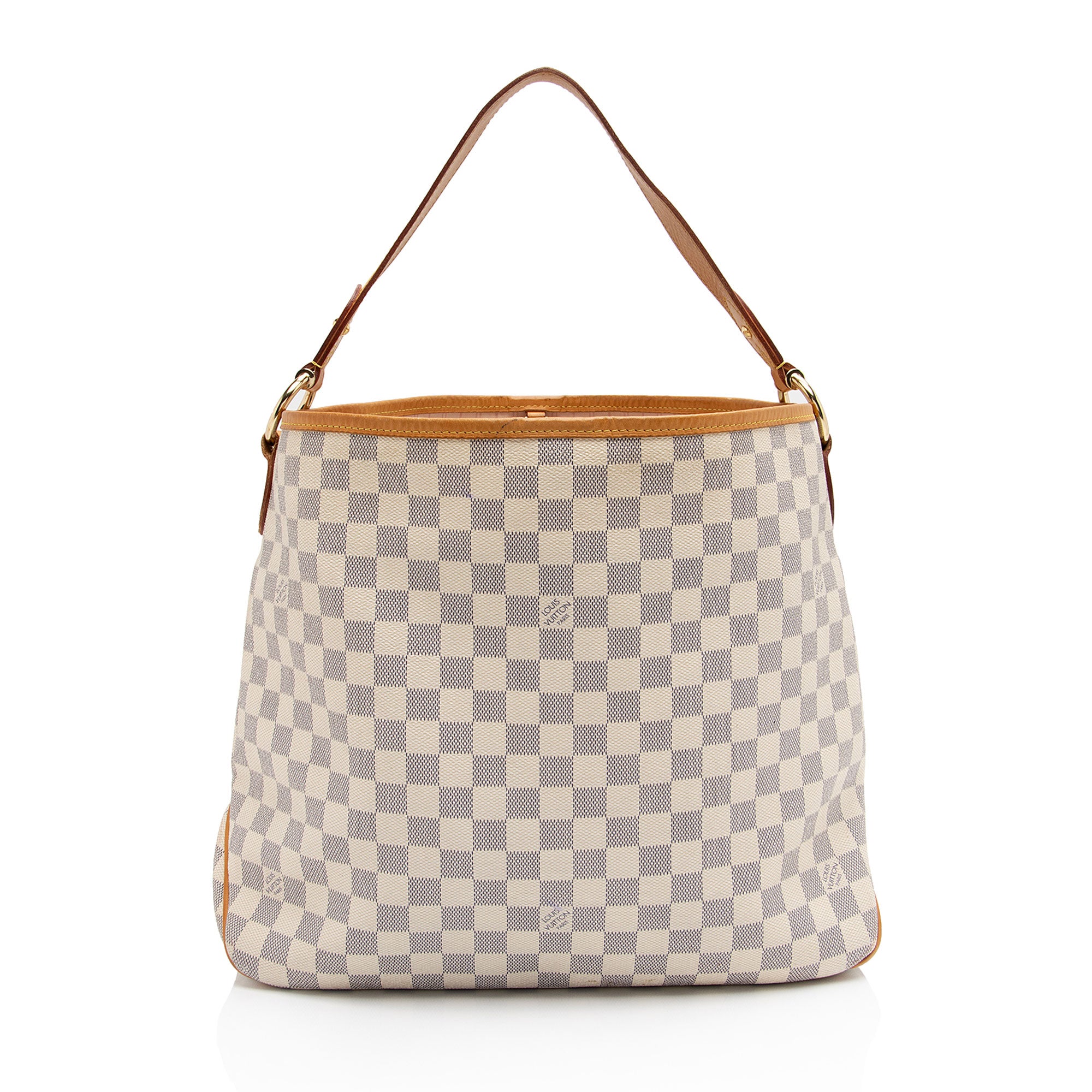 Louis Vuitton Damier Azur Delightful MM Shoulder Bag (SHF-71WTjj)
