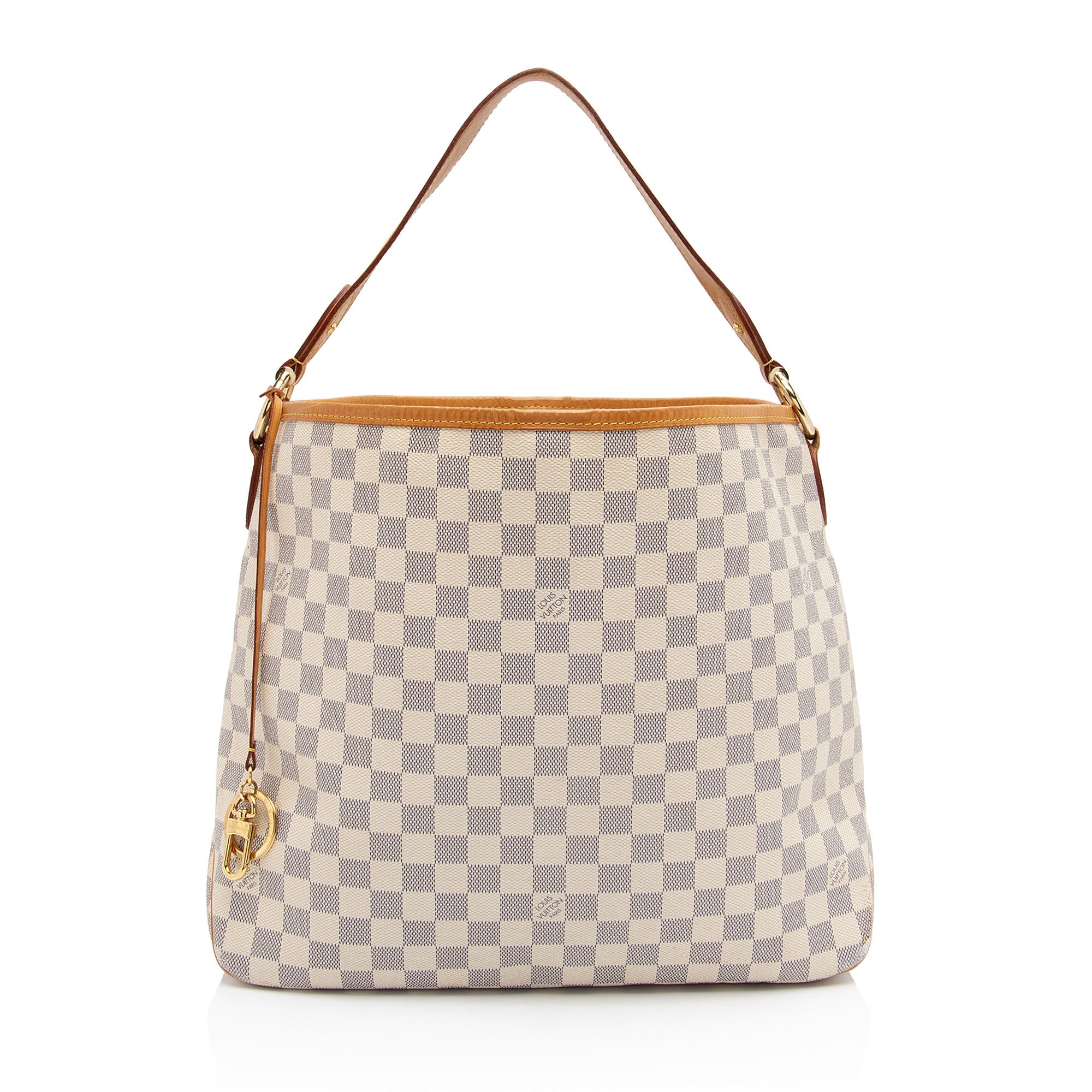 Louis Vuitton Damier Azur Delightful MM Shoulder Bag (SHF-71WTjj)