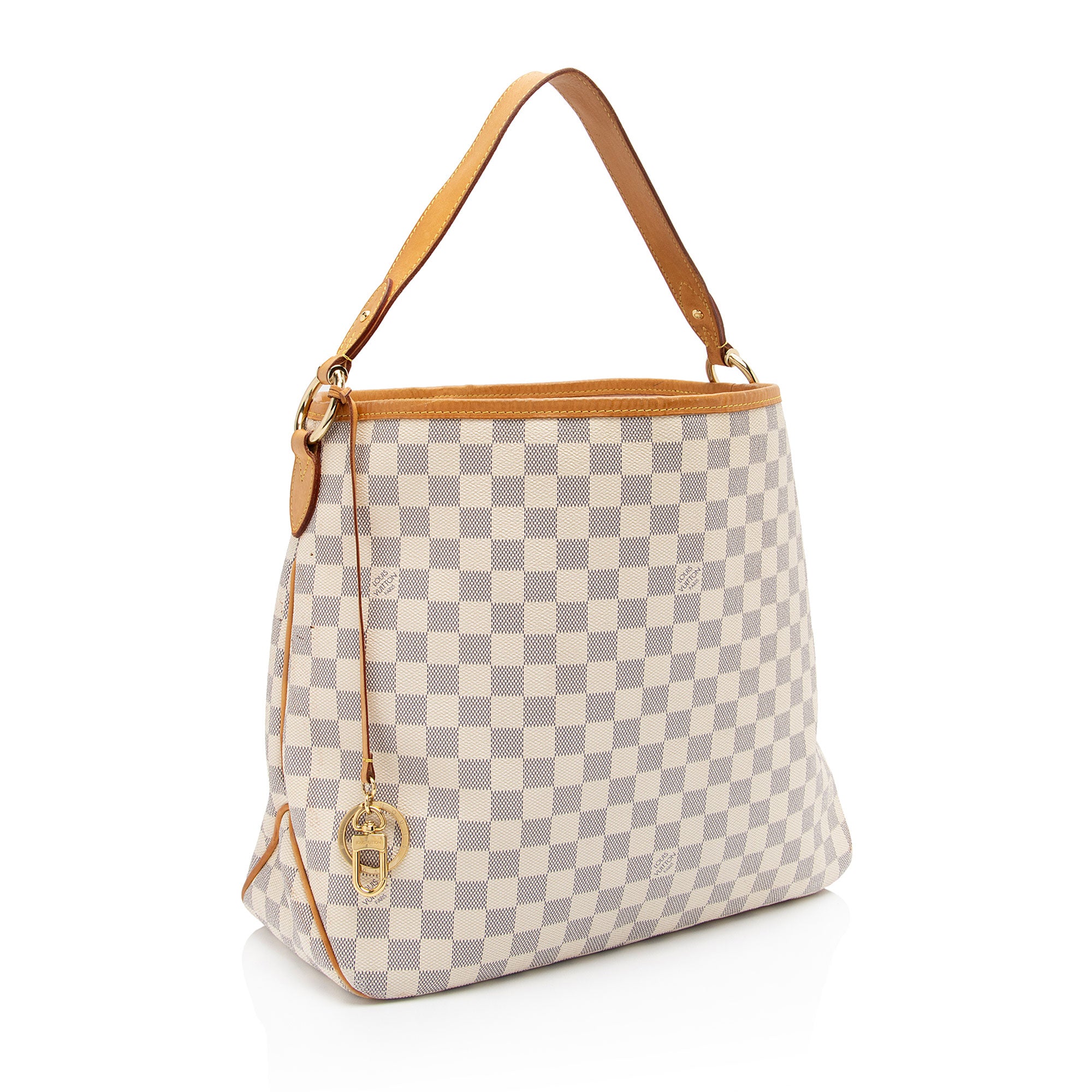 Louis Vuitton Damier Azur Delightful MM Shoulder Bag (SHF-71WTjj)