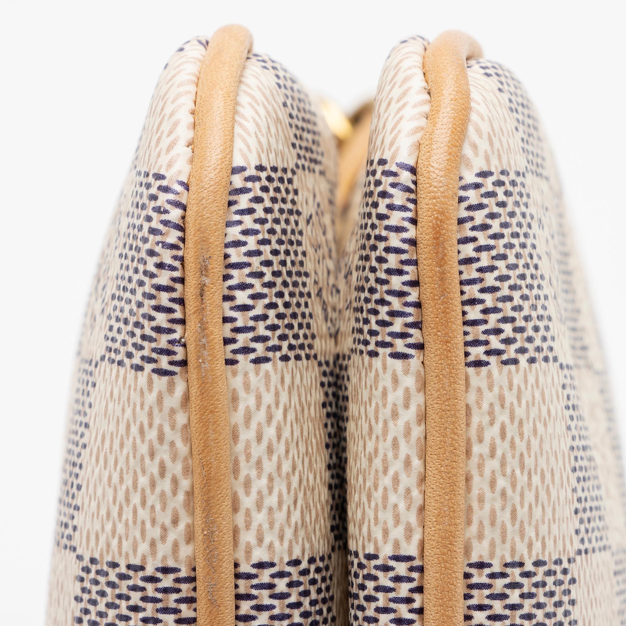 Louis Vuitton Damier Azur Double Zip Pochette (SHF-p269jg)