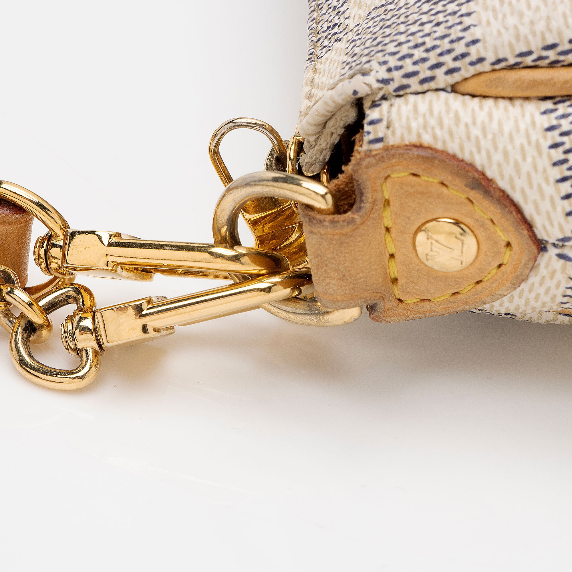 Louis Vuitton Damier Azur Eva Clutch (SHF-71oMG7)