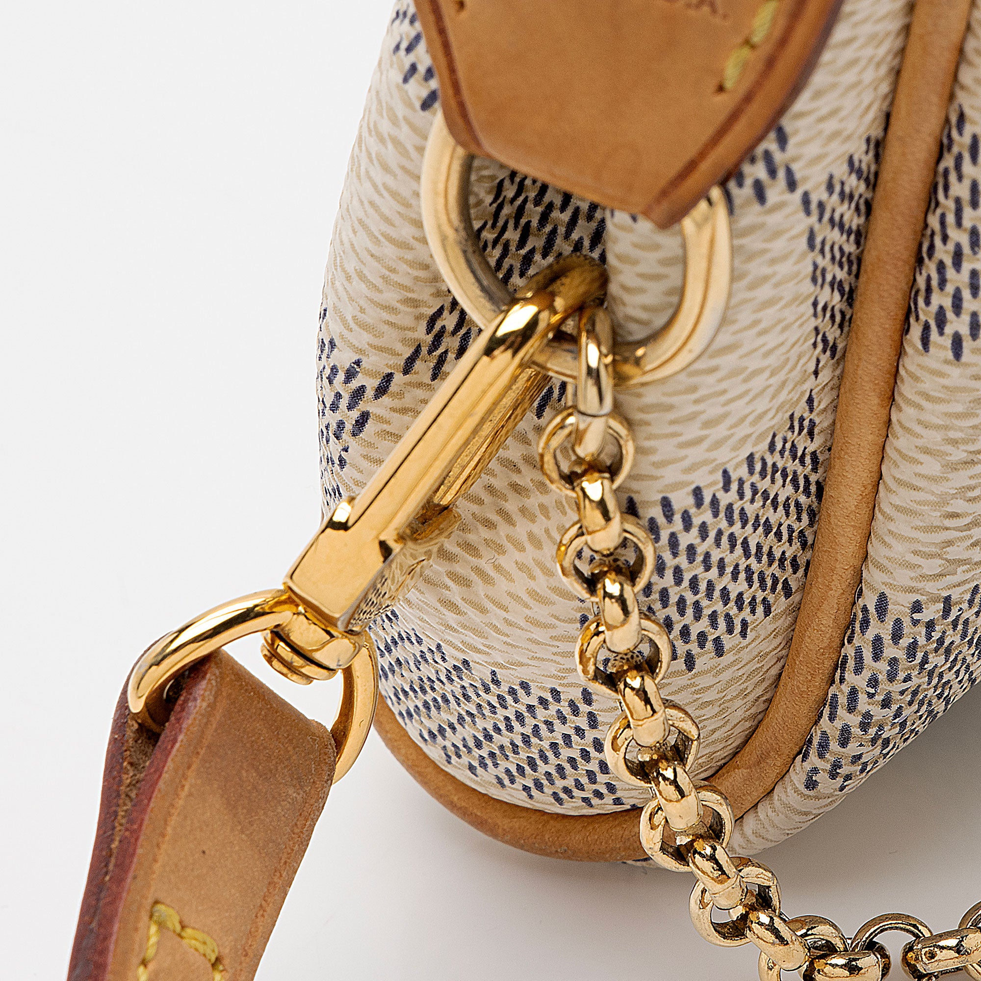 Louis Vuitton Damier Azur Eva Clutch (SHF-71oMG7)