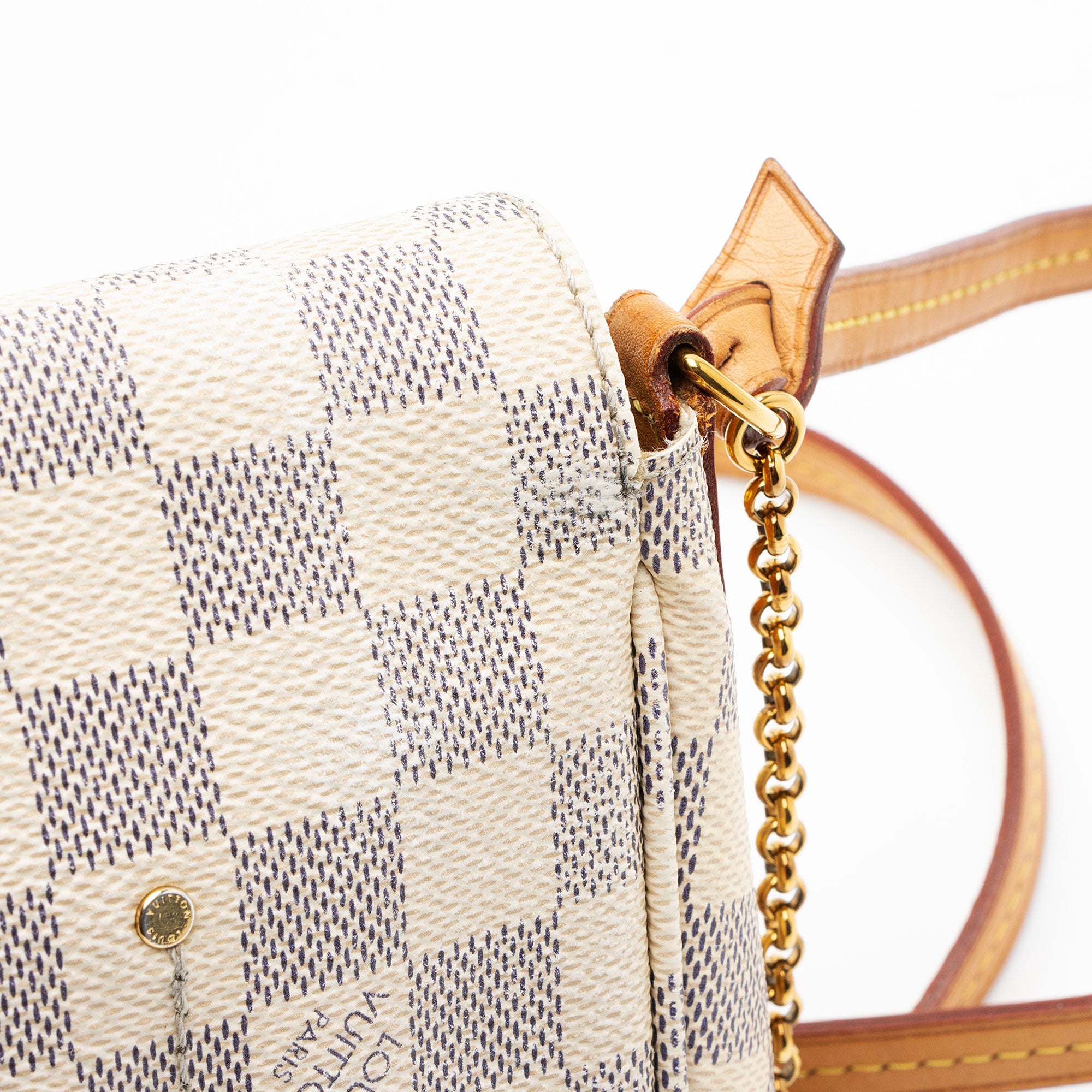 Louis Vuitton Damier Azur Favorite MM Shoulder Bag