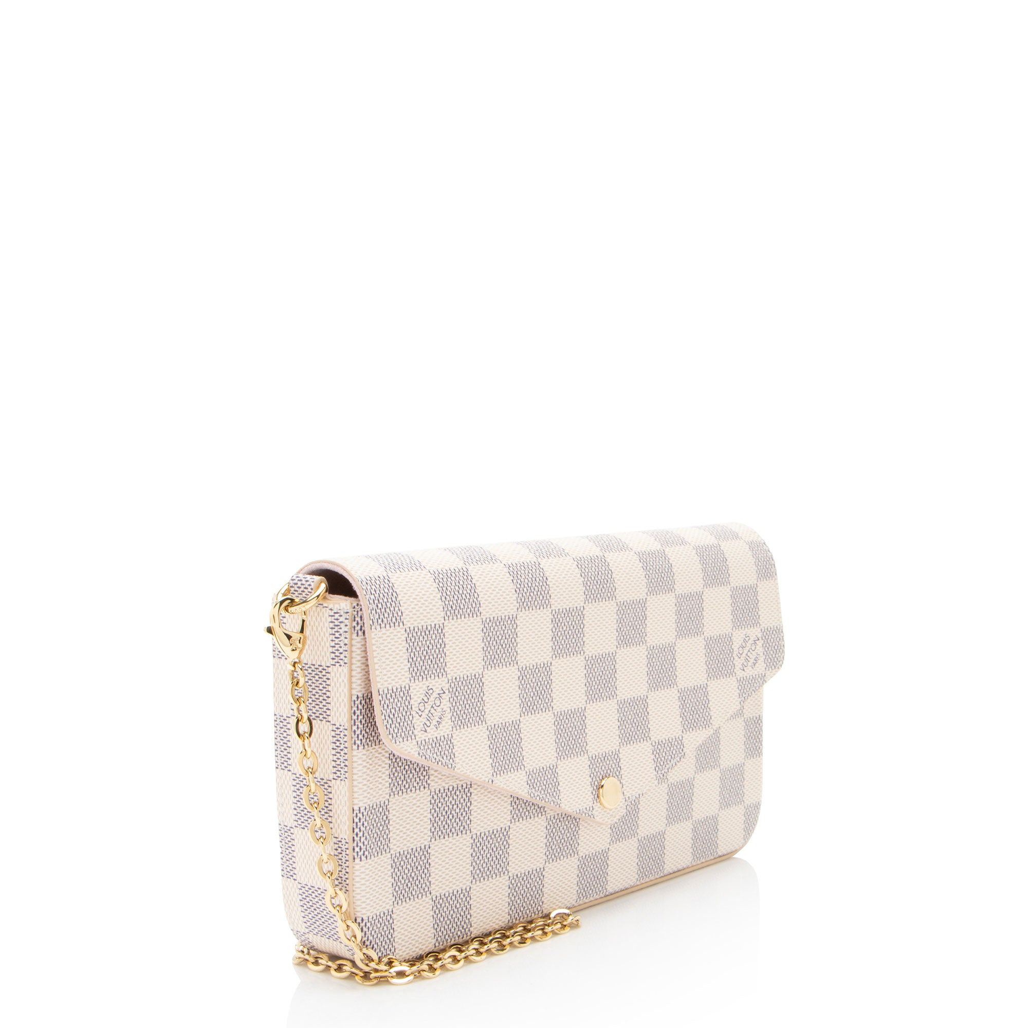 Louis Vuitton Damier Azur Felicie Pochette (SHF-Jlc2OG)