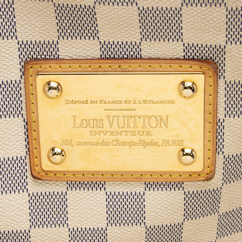 LOUIS VUITTON Vintage Damier Azur Galliera Hobo Bag - A Retro Tale