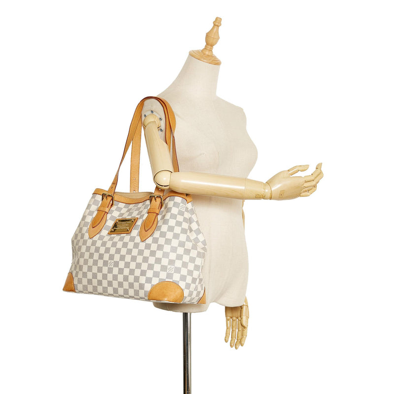 Louis Vuitton Damier Azur Hampstead MM Shoulder Bag