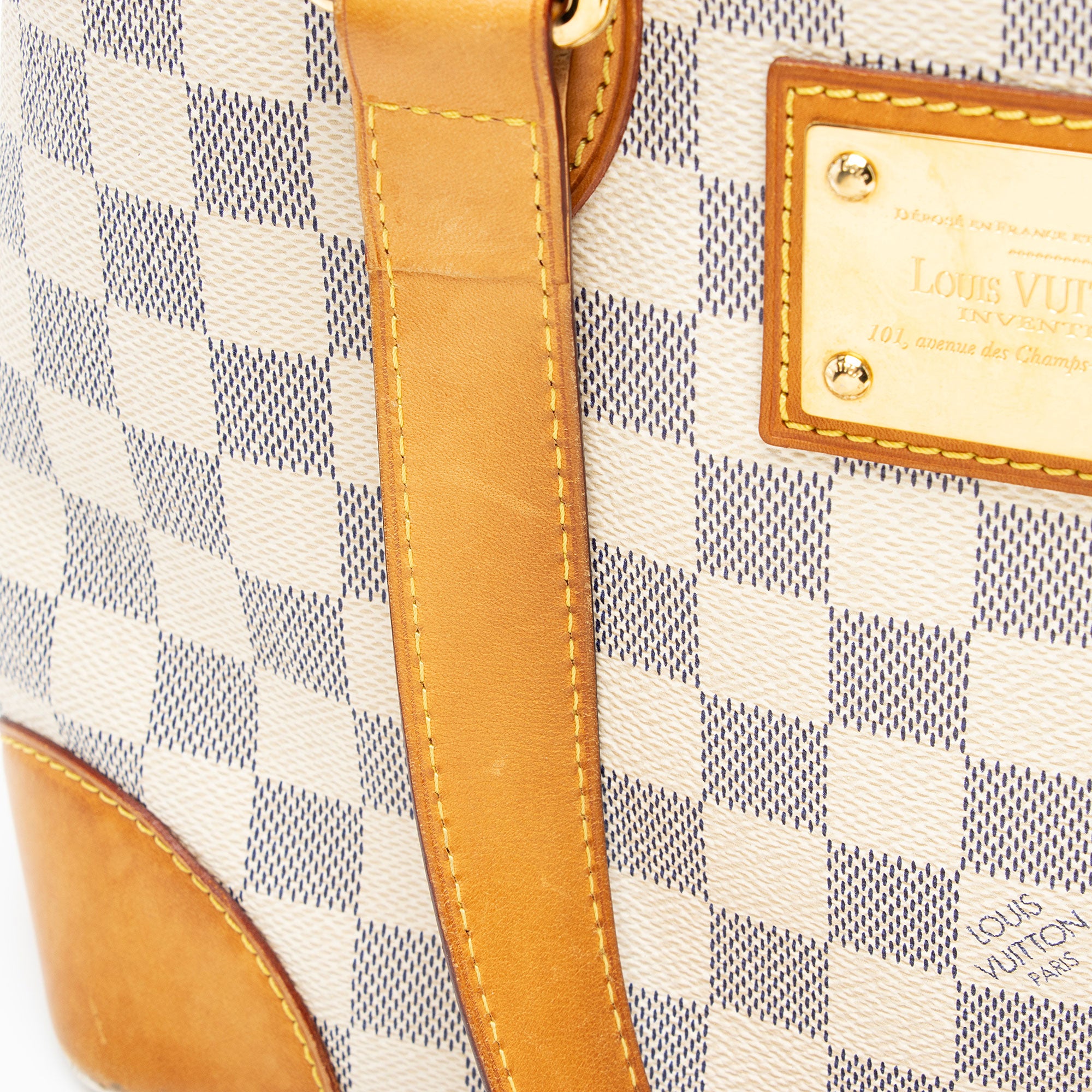 Louis Vuitton Damier Azur Hampstead PM Tote (SHF-nHwsLO)