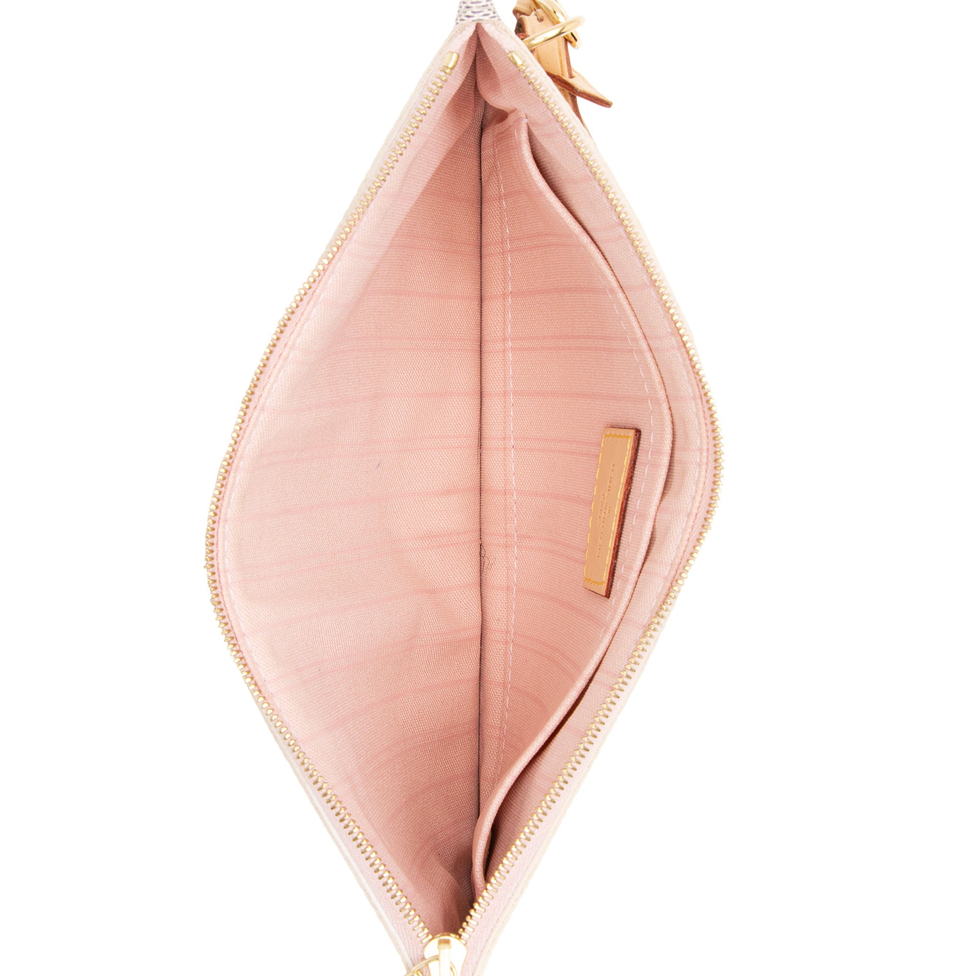 Louis Vuitton Damier Azur Neverfull MM Pochette (SHF-QxJx9Q)