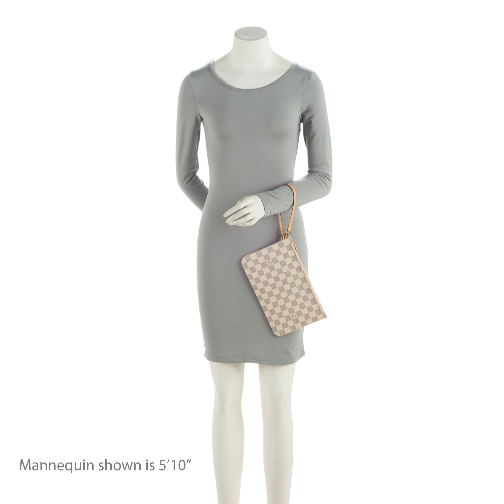 Louis Vuitton Damier Azur Neverfull MM Pochette (SHF-lsa2Ig)