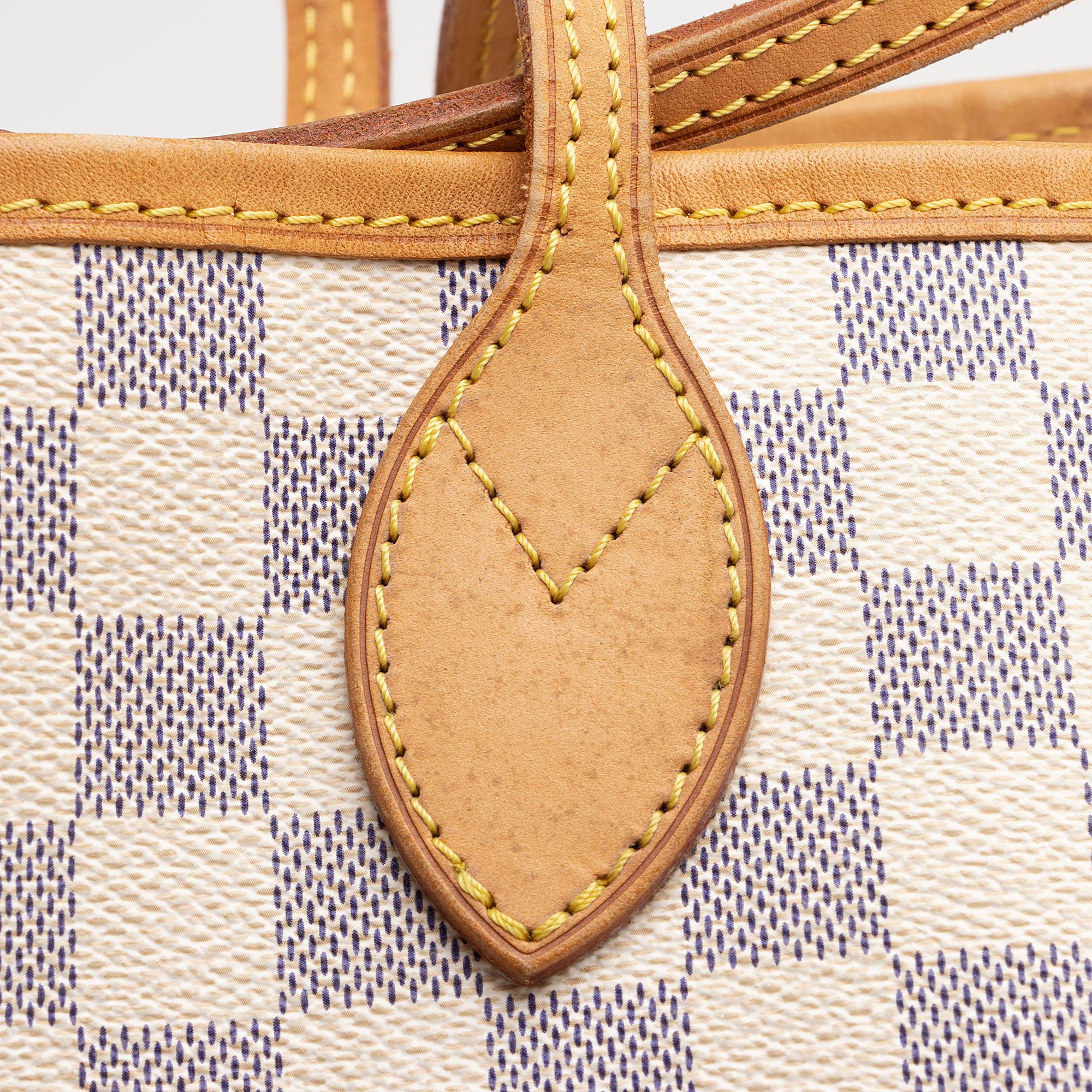 Louis Vuitton Damier Azur Neverfull MM Tote (SHF-wZhA3t)