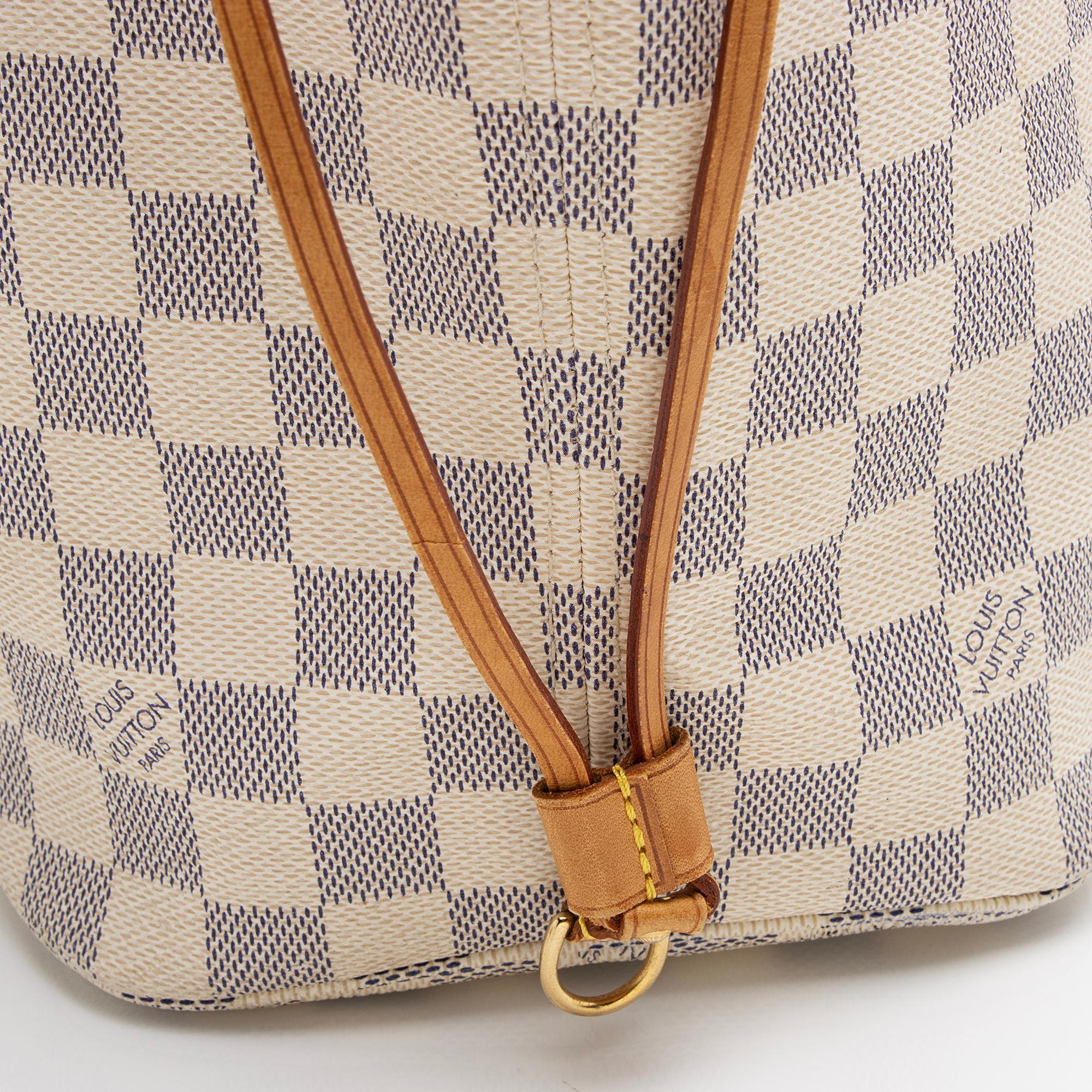 Louis Vuitton Damier Azur Neverfull MM Tote (SHF-bsFsnX)