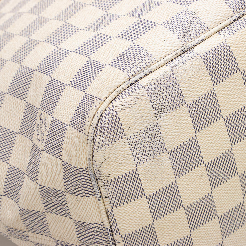 Louis Vuitton Neutrals, Pattern Print Damier Azur Soffi Hobo mm