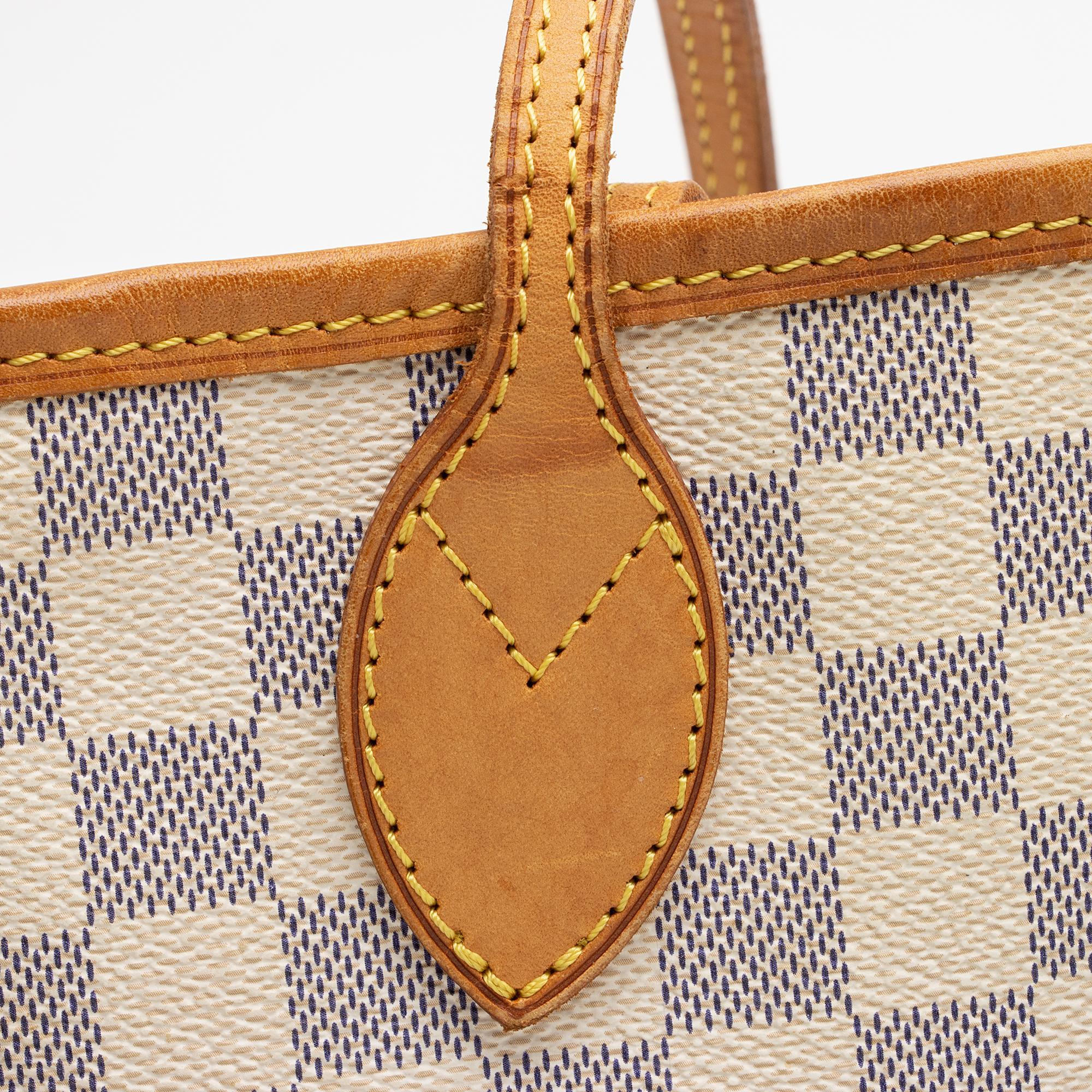 Louis Vuitton Damier Azur Neverfull MM Tote (SHF-bsFsnX)