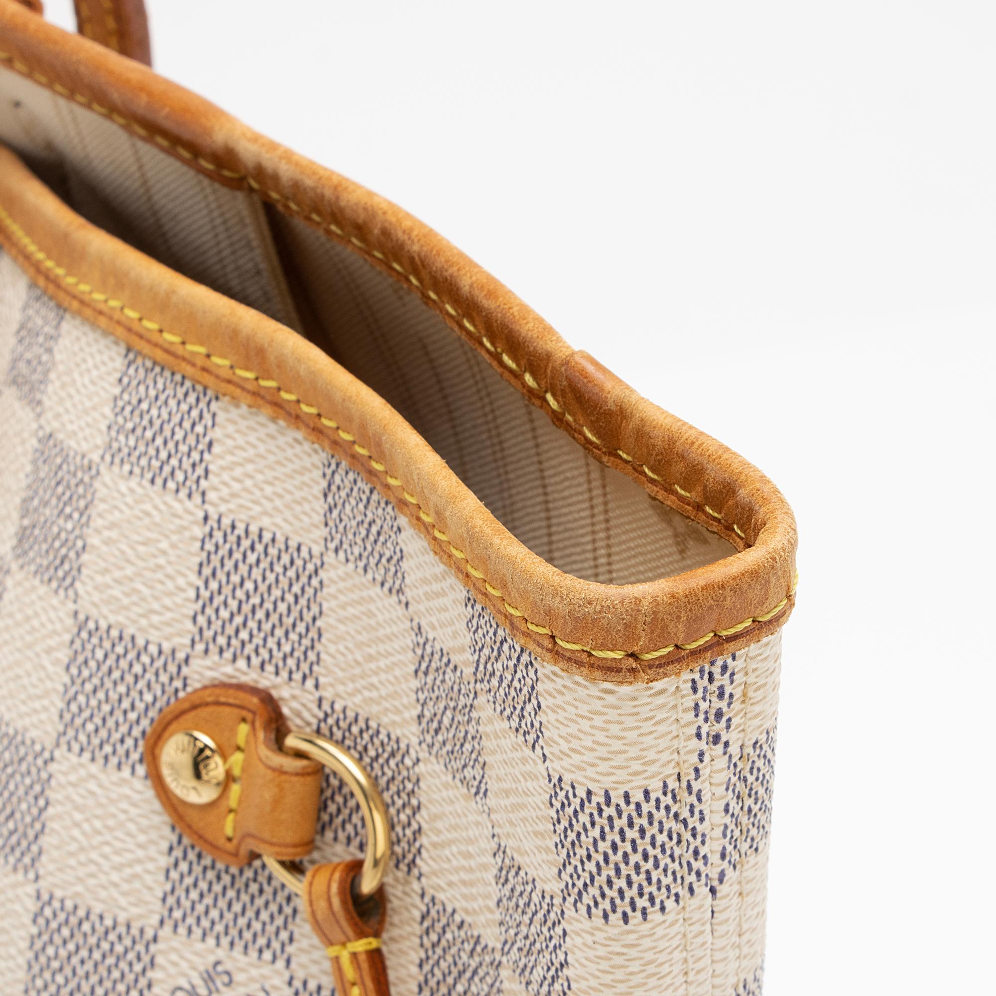 Louis Vuitton Damier Azur Neverfull MM Tote (SHF-bsFsnX)