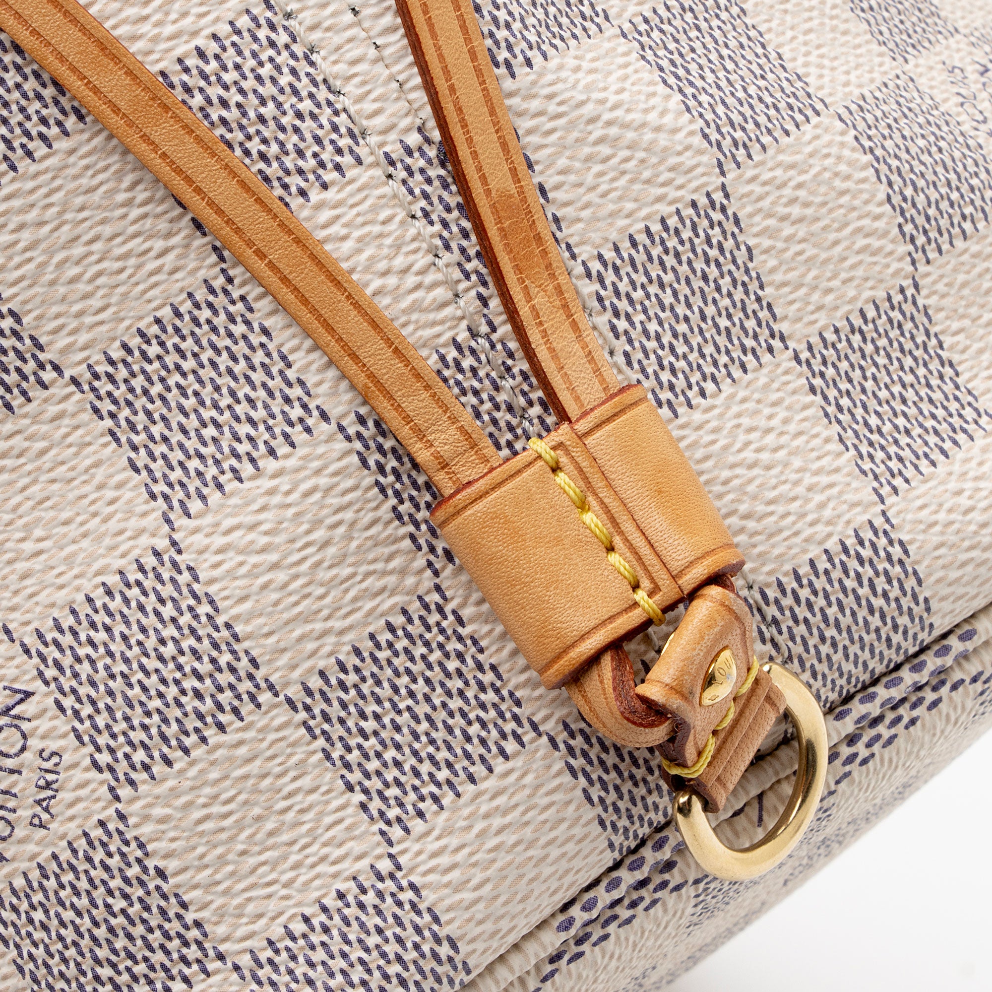 Louis Vuitton Damier Azur Neverfull MM Tote (SHF-qjLpho)