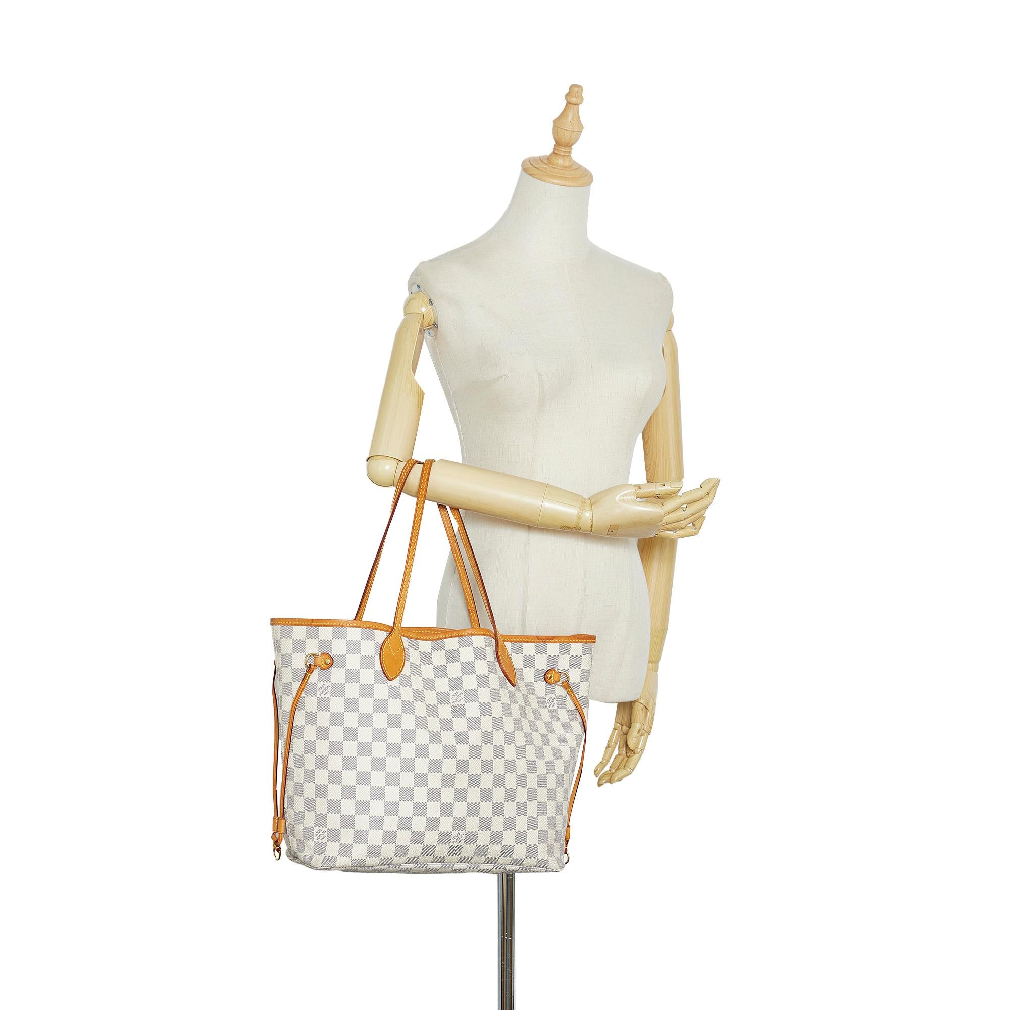 Louis Vuitton Damier Azur Neverfull MM (SHG-drTpRj)