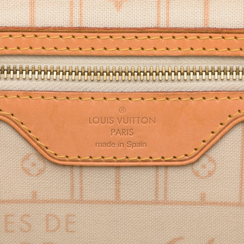 Louis Vuitton Damier Azur Neverfull MM (SHG-Vx9Ndf)